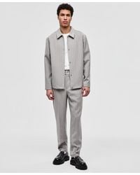 Mode Of One - Pinstriped Woven Relaxed Pants - Lyst