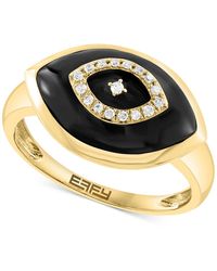 Effy - Effy Onyx & Diamond (1/20 Ct. T.w. - Lyst