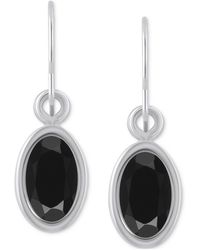 Macy's - Oval Gemstone Drop Earrings - Lyst