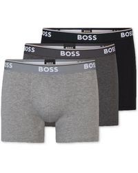 BOSS - Boss By Power 3-pk. Tipped Logo Waistband Boxer Briefs - Lyst