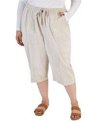 Karen Scott Plus Size Knit Capri Pants, Created For Macy's in Blue | Lyst