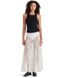 Steve Madden - Veera Sheer Lace Maxi Skirt - Lyst