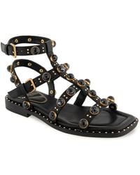 Kenneth Cole - Ruby Stones Gladiator Flat Sandals - Lyst