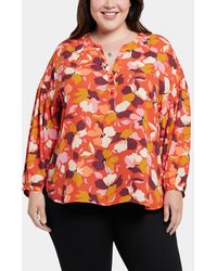 NYDJ - Plus Size Paulina Peasant Blouse - Lyst