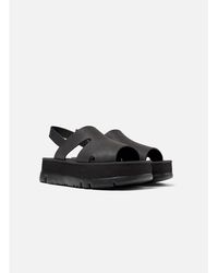 Camper - Oruga Up Leather Sandals - Lyst