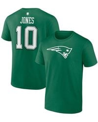 Mac Jones New England Patriots Player Icon Navy Blue T-Shirt