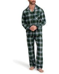 Hanes - Flannel Button Down Pajama Sleep Set - Lyst