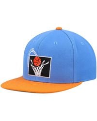 Mitchell & Ness - Blue And Orange Cleveland Cavaliers Hardwood Classics Team Two-tone 2.0 Snapback Hat - Lyst