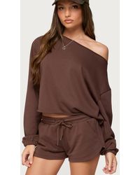 Edikted - Kordelia Off Shoulder Sweatshirt - Lyst