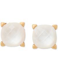 Kate Spade - Gold-tone Color Cubic Zirconia Stud Earrings - Lyst