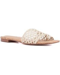 TORGEIS - Bronze Flat Sandal - Lyst