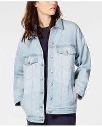 eileen fisher cropped denim jacket