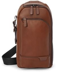 Tumi - Harrison Gregory Sling Leather Bag - Lyst