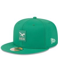 KTZ - Philadelphia Eagles 2025 Sideline Throwback 59fifty Fitted Hat - Lyst
