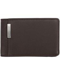 Calvin Klein Leather Micro Pebble Bifold Wallet in Dark Brown (Brown) for  Men | Lyst