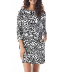 Beach House Style - Stella Boat Neck Tunic Dress - Lyst