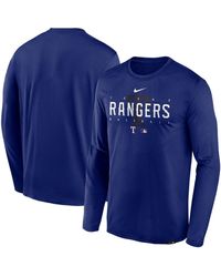 Nike - Los Angeles Dodgers Authentic Collection Team Logo Legend Performance Long Sleeve T-shirt - Lyst