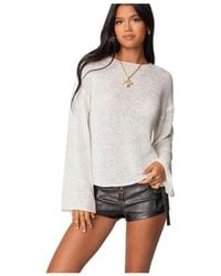 Edikted - Drop Shoulder Light Knit Sweater - Lyst