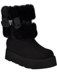 Guess - Denla Cold Weather Faux Fur Booties - Lyst