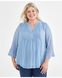Style & Co. - Plus Size Pintuck Blouse - Lyst