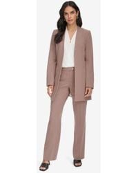 Calvin Klein - Open Front Topper Straight Leg Pants - Lyst