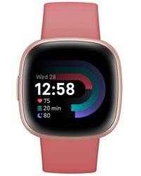Fitbit - Versa 4 Pink Sand Copper Rose Smartwatch - Lyst