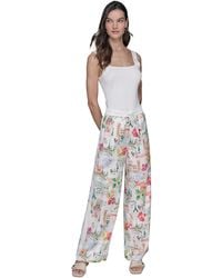 Karl Lagerfeld - Petite Multi-print Soft Pants - Lyst