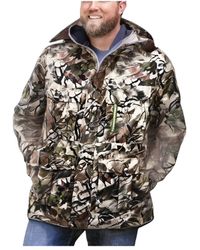 Boulder Creek - Big & Tall By Kingsize Fleece-lined Parka With Detachable Hood And 6 Pockets - Lyst
