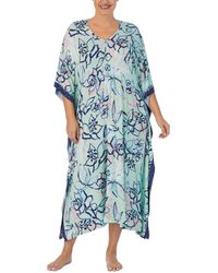 Ellen Tracy - Plus Size Printed Caftan Nightgown - Lyst