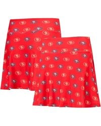 Concepts Sport - San Francisco 49ers Record Allover Print Knit Sleep Skort - Lyst