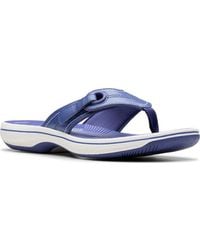 Clarks - Cloud Steppers Breeze Reyna Peep Toe Sandals - Lyst