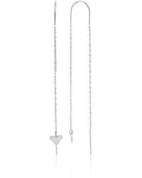 Roxy - Waterproof 65mm Triangular Heart Pineapple Threader Earrings - Lyst