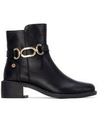 Xti - Block Heel Booties By - Lyst