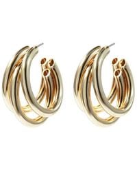Hollywood Sensation - Serenity Triple Hoops Trio huggie Hoop Earrings - Lyst