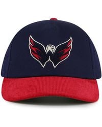 American Needle - Navy/red Washington Capitals Burnett Adjustable Hat - Lyst