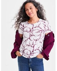 Style & Co. - Printed Crewneck Short-sleeve T-shirt - Lyst