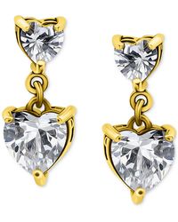 Giani Bernini - Cubic Zirconia Heart Drop Earrings (3-1/10 Ct. T.w. - Lyst