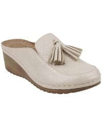 Gc Shoes - Dacey Slip-on Tassel Wedge Mules - Lyst