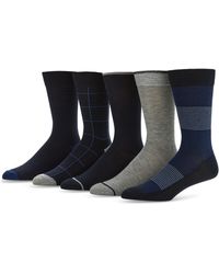 Perry Ellis - Patterned Crew Socks - Lyst