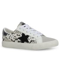 Vintage Havana - Grande White Black Snake Grey Pop Sneaker By - Lyst