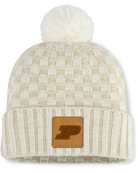 Fanatics - Purdue Boilermakers Blaze Pom Knit Hat - Lyst
