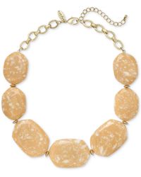 Style & Co. - Gold-tone Gemstone Statement Necklace - Lyst