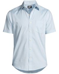 Lands' End - Traditional Fit Short Sleeve Travel Kit Shirt - Lyst