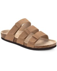 Sun & Stone Bowie Slip-on Strap Sandals, Created For Macy's - Brown