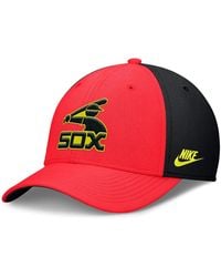 Nike - Crimson/black Chicago White Sox Neon 90s Rise Swoosh Flex Hat - Lyst
