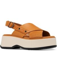 Sorel - Dayspring Crisscross Platform Sandals - Lyst
