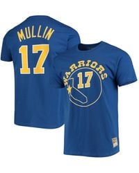 Mitchell & Ness Stephen Jackson Royal Indiana Pacers Hardwood Classics Retro  Name And Number T-shirt in Blue for Men