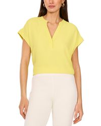 Vince Camuto - V-neck Cap-sleeve Top - Lyst