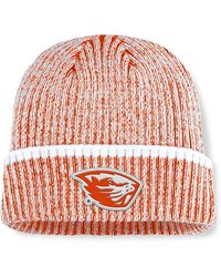 Fanatics - Orange/white Oregon State Beavers Haze Cuffed Knit Hat - Lyst