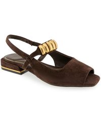 Kenneth Cole - Illia Slingback Flat Sandals - Lyst